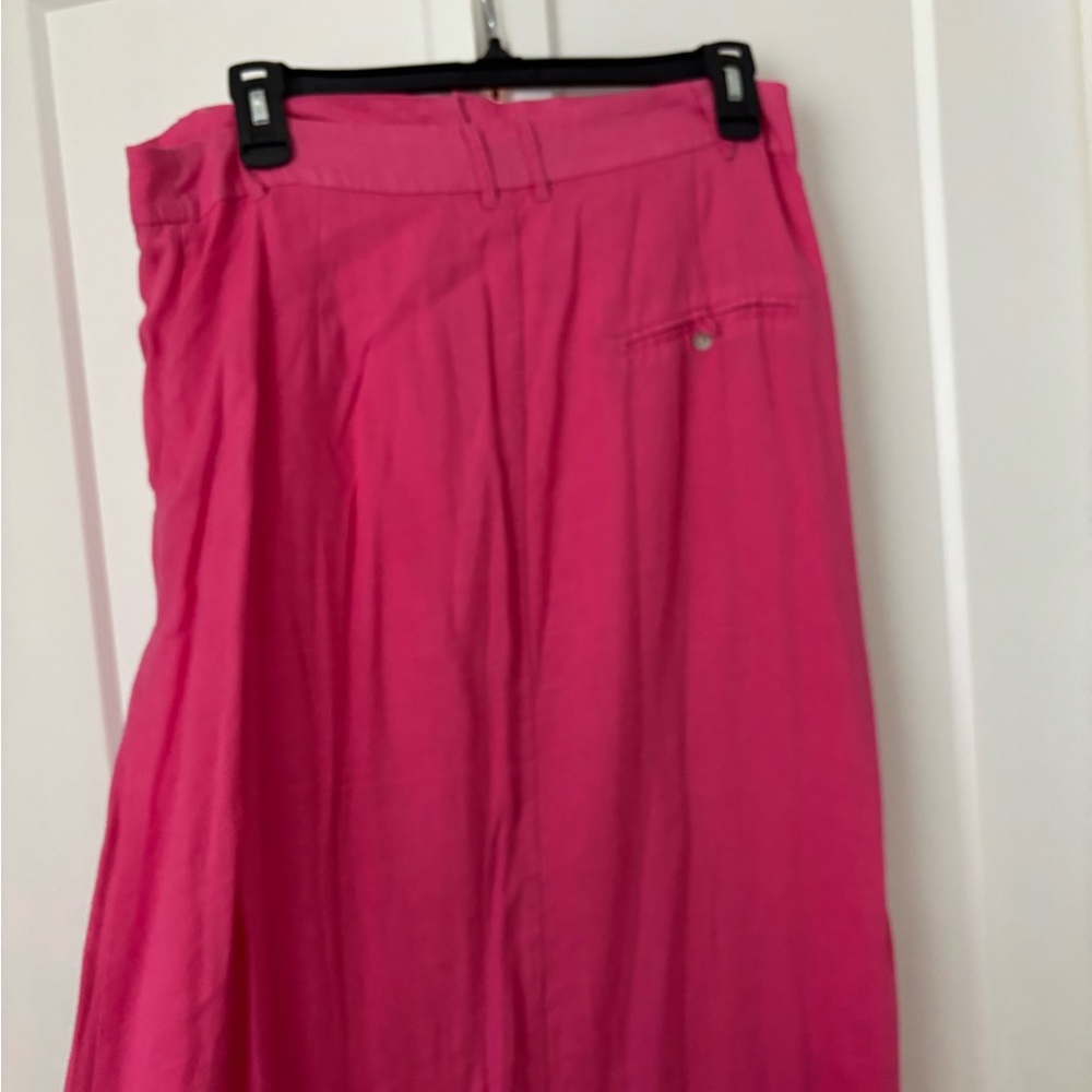 Mango Hot Pink Maxi Skirt with Matching Waist Belt - Picture 3 of 5